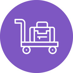 Luggage Cart Icon