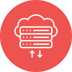 Cloud Database Icon