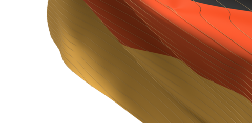 Germany national flag hanging fabric banner. 3D