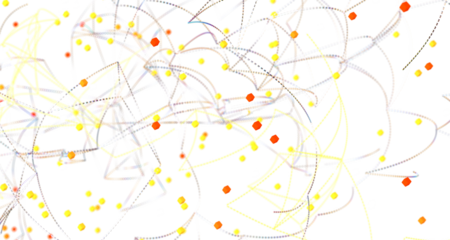 Abstract digital background of points and lines. Glowing plexus. Big data. Network or connection.