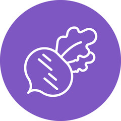 Obraz premium Radish Icon