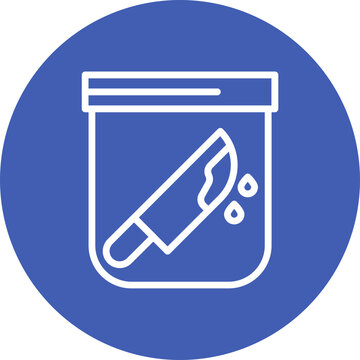 bloody knife in evidence bag clip art preview