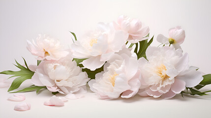 Obraz na płótnie Canvas Flowers composition on the white background