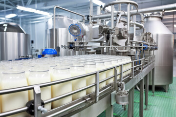 Efficient Milk Bottling Process in a Dairy Facility