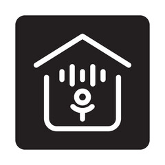 Voice Activation icon with button line style, perfect for web and presentation etc.