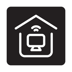 Smart Appliances icon with button line style, perfect for web and presentation etc.