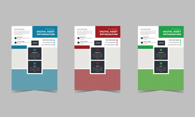 Collection of Modern Design Poster Flyer Brochure Cover Layout Template 
with Circle Graphic Elements and Space for Photo Background Poster Flyer 
Pamphlet Brochure Cover Design