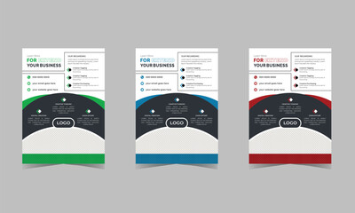 Collection of Modern Design Poster Flyer Brochure Cover Layout Template 
with Circle Graphic Elements and Space for Photo Background Poster Flyer 
Pamphlet Brochure Cover Design