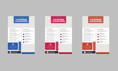 Collection of Modern Design Poster Flyer Brochure Cover Layout Template 
with Circle Graphic Elements and Space for Photo Background Poster Flyer 
Pamphlet Brochure Cover Design