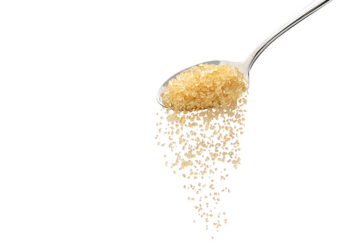 Spoon scoop of granulated sugar PNG transparent