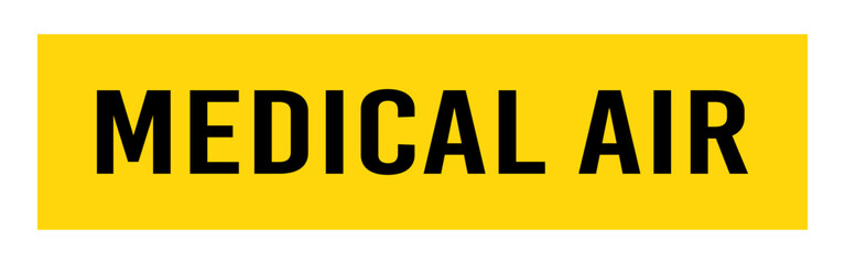 Medical Air Pipe Label
