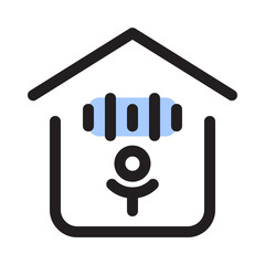 Voice Activation icon with line fill style, perfect for web and presentation etc.