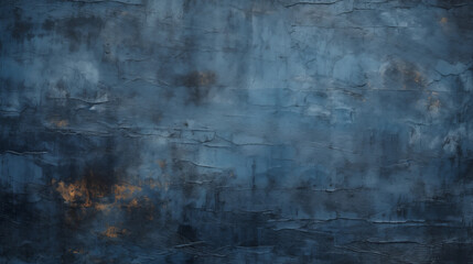 Fototapeta premium An image of a dark blue grunge background with rough, uneven surfaces.