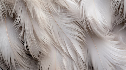 Obraz premium Image of a bird's soft plumage, feather texture.
