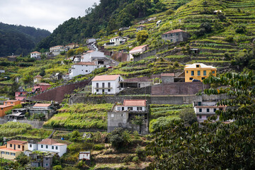 Fototapeta na wymiar village in the mountains of Madeira, Portugal