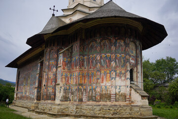 Painted orthodox church in Romania