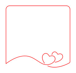 Happy valentine's day illustration. PNG File