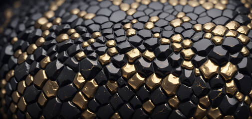 Black gold stone scales dragon scales