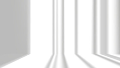 Shadow lines with light reflection , illustration isolated sunlight surface elements design for overlay on Studio Background, Product design Podium Display