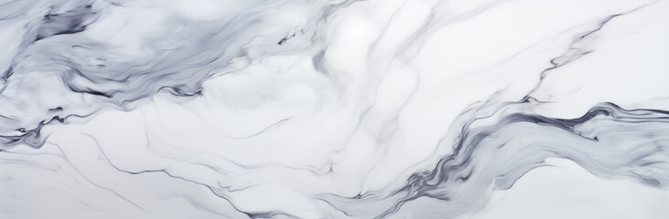 Obraz premium White and black granite showcased on an ultra-wide white background, presenting a striking contrast that emphasizes the elegant beauty of these natural stones