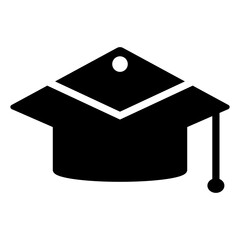 Graduation mortarboard icon