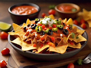 nachos and guacamole