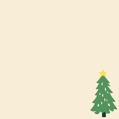 christmas background with fir tree