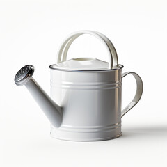 3D image of decorative watering can isolated on White background. Used as decoration and not for daily use.