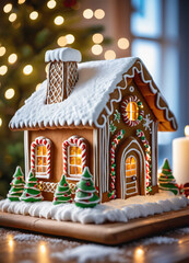 Photo of the Christmas Gibgerbread house cookies