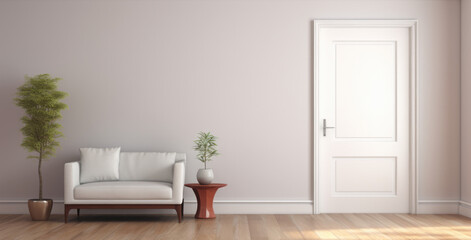Fototapeta premium Minimalist room composition