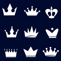 Crown Heraldry Collection Stock Vector, Big Collection Vector Crown Silhouettes Vintage Stock m Crown Silhouette Vector Collection PNG Picture And Clipart Image Crown vector illustration eps 10.