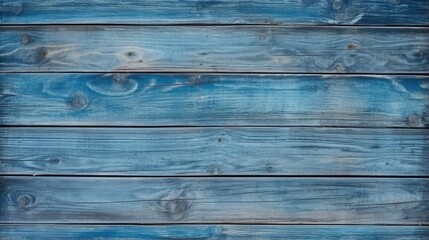 Blue wooden planks background.