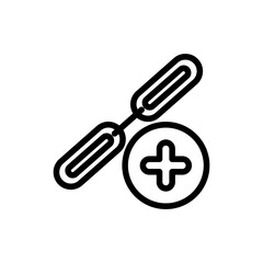 Chain icon, durable icon, vector