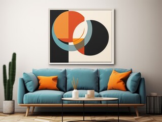 Luxurious Geometry: Modern Abstract Canvas Art Print