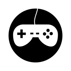 Video game remote vector icon. 