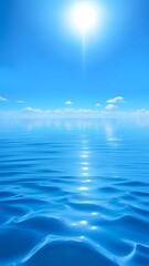 Obraz premium Sunny day with blue sky and sea.