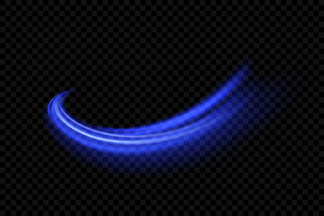 Abstract Colorful light trails with motion blur effect, speed background. futuristic neon light effect. Speed of light concept background