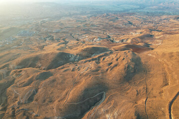 Cappadocia beautiful landscape in Turkey, Photo taken by Drone