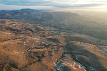 Cappadocia beautiful landscape in Turkey, Photo taken by Drone