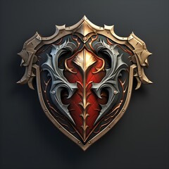Medieval Evil Shield Game Sprite Icons