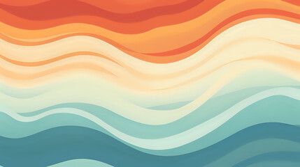 Fototapeta premium abstract colorful waves pattern background. Generative AI