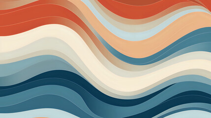 abstract colorful waves pattern background. Generative AI