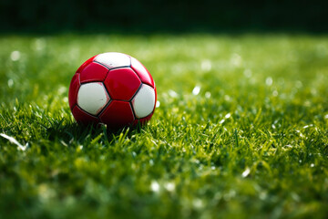 Obraz premium Athletic Ball on Green Turf