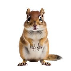 Obraz premium Chipmunk on transparent background