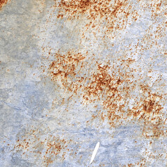 Rust stains on old zinc surface. Corrosion decay. Abstract background