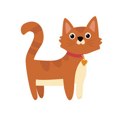 Cat. Vector illustration of cute cat icon