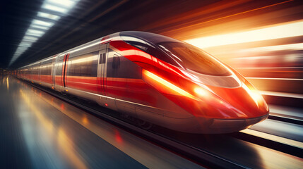 Abstract Train Speed Blur