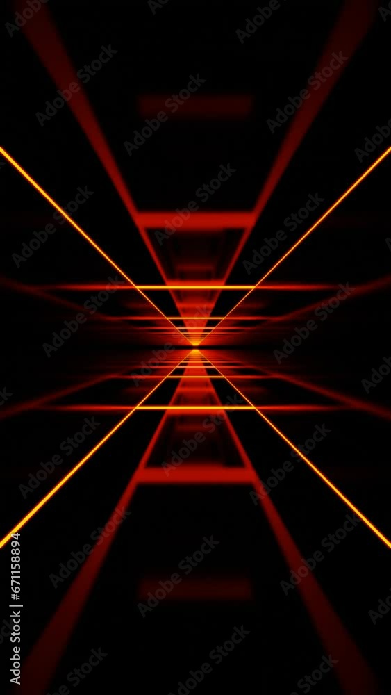 Poster abstract background with red light lines, vertical and portrait video looping vj animation motion gr