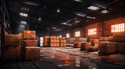 Photo of big warehouse