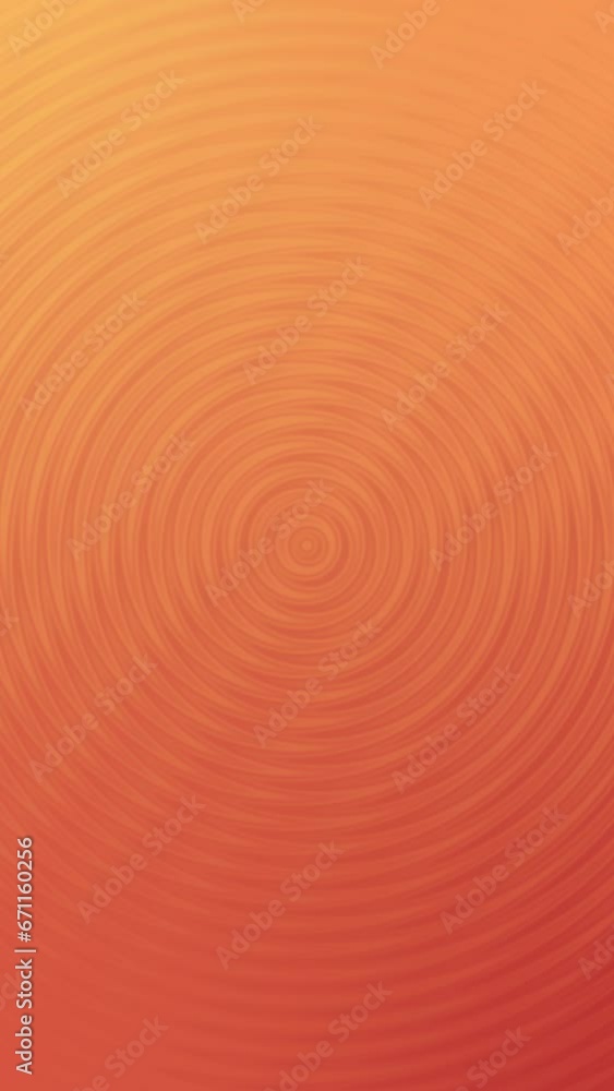 Poster abstract ripple background video. vertical orange background. animated seamless loop backdrop.
